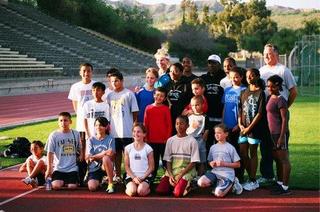 Youth members of the Southern California Cheetahs